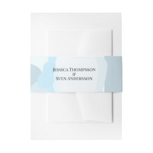 Resumen moderno Boda artístico Minimalista azul