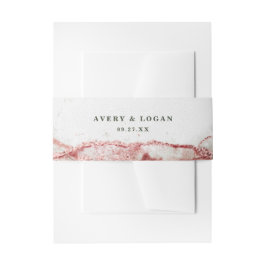Cintas Para Invitaciones Resumen moderno Terra Rosa Boda Rosa