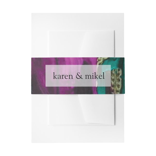 Cintas Para Invitaciones Resumen Pintura de la banda de la viga de la invit (Anverso Ejemplo)