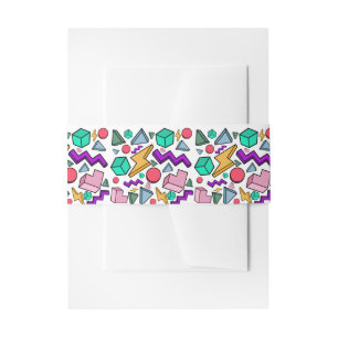 Cintas Para Invitaciones Retro de cosecha estética de los años 80