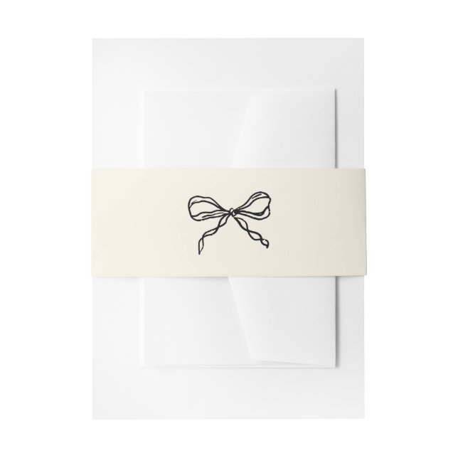 Cintas Para Invitaciones Retro manuscrito Whimsical (Anverso Ejemplo)