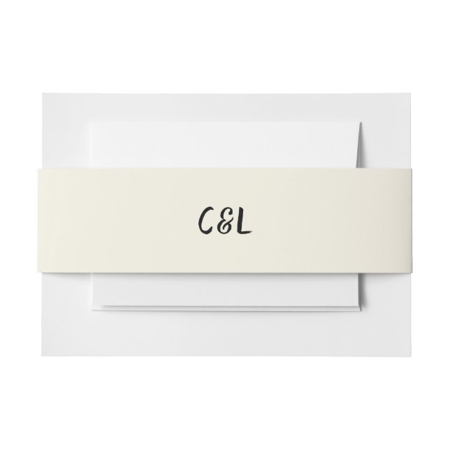 Cintas Para Invitaciones Retro manuscrito Whimsical (Anverso Ejemplo)