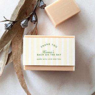 Cintas Para Invitaciones Retro Moderno Verde y Amarillo personalizado