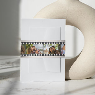 Cintas Para Invitaciones Retro Vignette Collage de fotos Film Strip