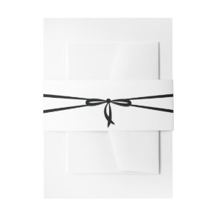 CINTAS PARA INVITACIONES RIBÓN NEGRO Y BOW