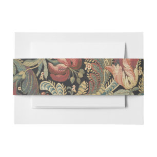 Cintas Para Invitaciones Rich Floral Tapestry Brocade Antiguo Clásico