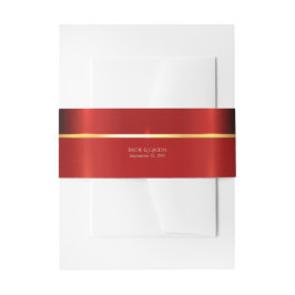 Cintas Para Invitaciones Rojo simple