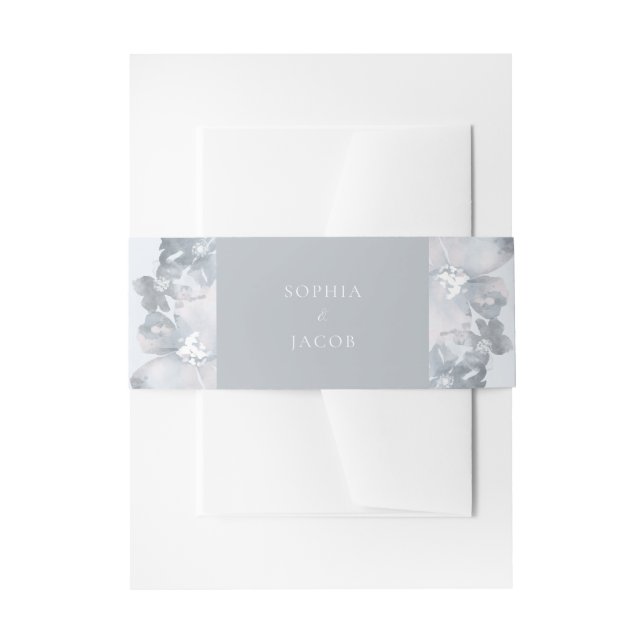 Cintas Para Invitaciones Romance acuarela (Anverso Ejemplo)