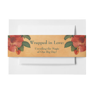 Cintas Para Invitaciones 🌹 Romance de Rosa: Esplendor Art Nouveau