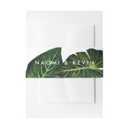 Cintas Para Invitaciones Romance/envolvimiento tropical