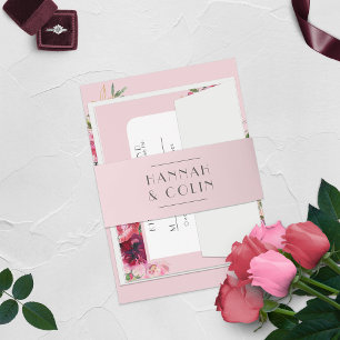 Cintas Para Invitaciones Romantic Dusty Rosa