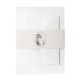 Cintas Para Invitaciones Romantic French Heron Oval Frame Wedding