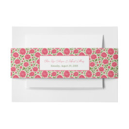 Cintas Para Invitaciones Romántico En Bloom Boda Floral Rosa