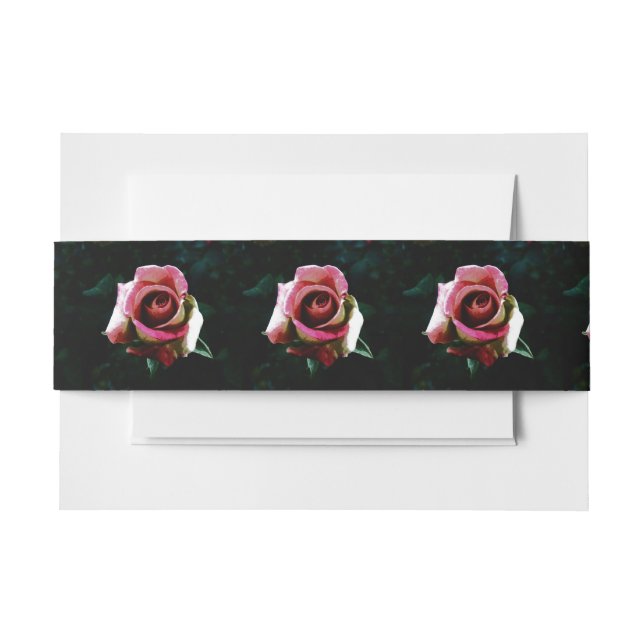Cintas Para Invitaciones rosa (Anverso Ejemplo)