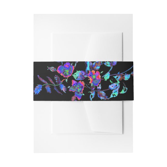 Cintas Para Invitaciones Rosa azul ventilado (Anverso Ejemplo)