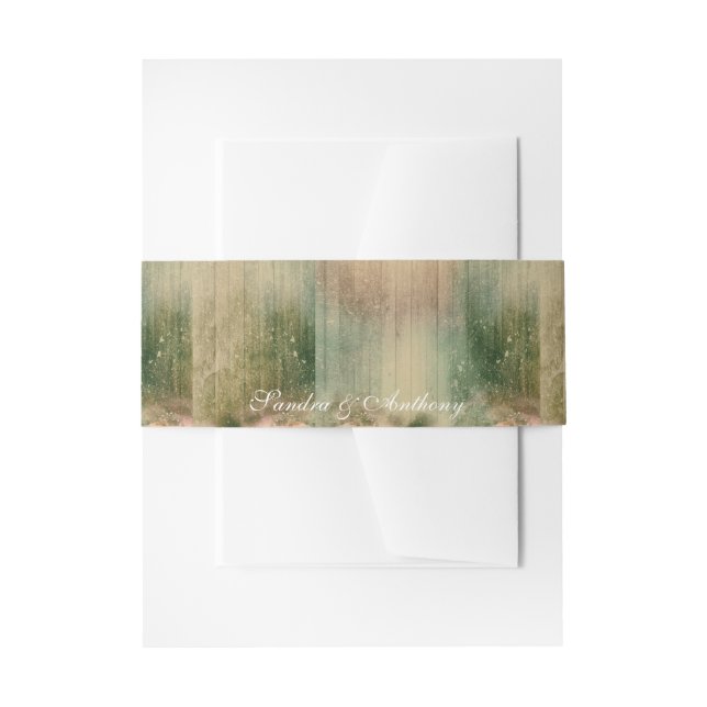 Cintas Para Invitaciones Rosa Boda ruso (Anverso Ejemplo)