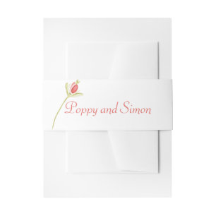 Cintas Para Invitaciones Rosa de acuarela Boda de bud