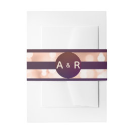 Cintas Para Invitaciones Rosa de Borgoña Boda de oro