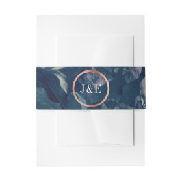 Cintas Para Invitaciones Rosa de la Marina Gold Bouquet Boda