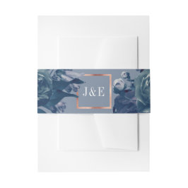 Cintas Para Invitaciones Rosa de la Marina Gold Bouquet Boda