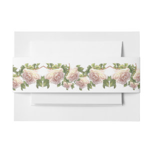 Cintas Para Invitaciones Rosa de melocotón marfil sonrojado