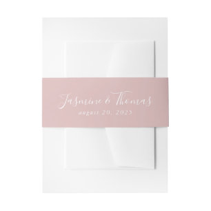 Cintas Para Invitaciones Rosa Polvo Rosa   Boda