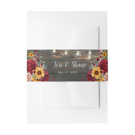 Cintas Para Invitaciones Rosa Rústico y Boda Aster