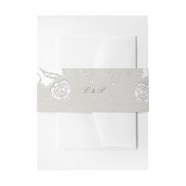 Cintas Para Invitaciones Rosa Soneto de Marfil Formal Clásico Etéreo Boda