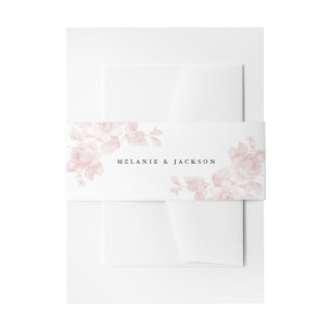 Cintas Para Invitaciones Rosa Vintage Floral Rubor Boda rosa