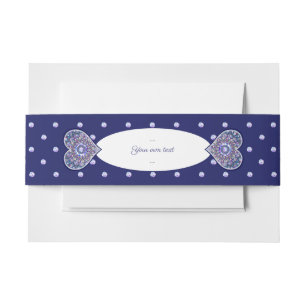 Cintas Para Invitaciones Rosario azul