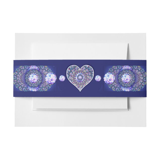 Cintas Para Invitaciones Rosario azul (Anverso Ejemplo)