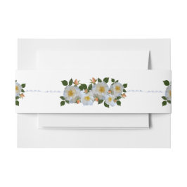 Cintas Para Invitaciones Rosas blancas