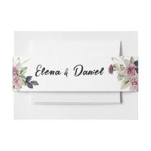 Cintas Para Invitaciones Rosas de lavanda rosa color agua minimalistas