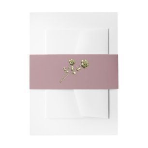 Cintas Para Invitaciones Rosas de Oro