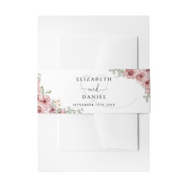 Cintas Para Invitaciones Rosas Floral Elegante Corazón Boda