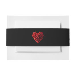Cintas Para Invitaciones Rosas Rojas con Forma de Corazón-Boda-