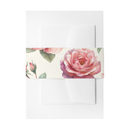 Cintas Para Invitaciones Rosas Rosadas Deslucidas Por Siempre