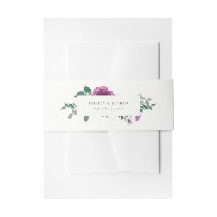 Cintas Para Invitaciones Rosas rosadas magenta con escritura ivory boda