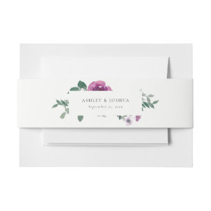 Cintas Para Invitaciones Rosas rosadas magenta con toque de marfil en boda