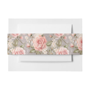Cintas Para Invitaciones Rosas Suaves Rosadas