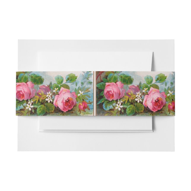 Cintas Para Invitaciones ROSAS y JASMINES (Anverso Ejemplo)