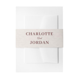 Cintas Para Invitaciones Rustic Botanical Wedding Invitation