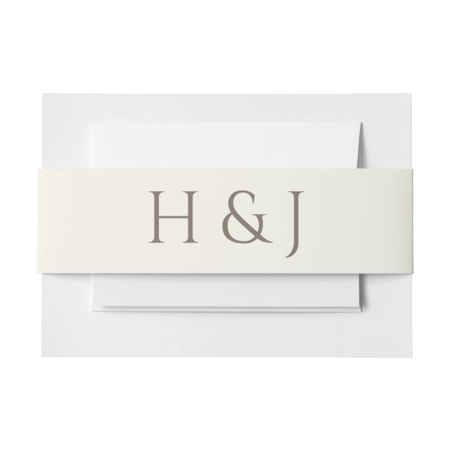 Cintas Para Invitaciones Rustic Elegance Fall Pinecone (Anverso Ejemplo)