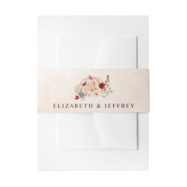 Cintas Para Invitaciones Rustic Modern Pumpkins Country Fall Wedding