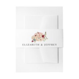 Cintas Para Invitaciones Rustic Modern Pumpkins Country Fall Wedding