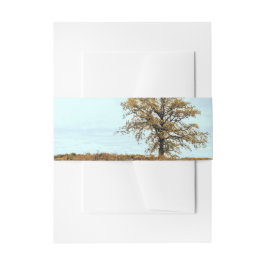 Cintas Para Invitaciones Rustic Oak Tree Autumn Wedding