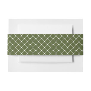 Cintas Para Invitaciones Rustic Outdoor Moss Sage Green Fishing Net