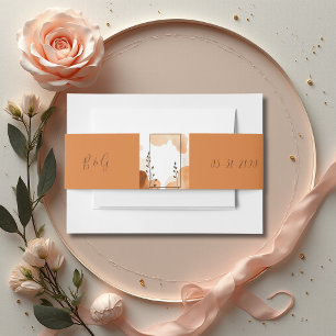 Cintas Para Invitaciones Rústico Floral Boho terracotta Boda cuadro