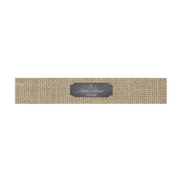 Cintas Para Invitaciones Rústico Mason Jar Chalkboard Burlap Boda