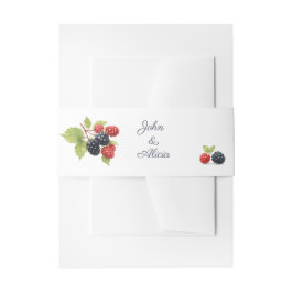 Cintas Para Invitaciones Rústico romántico otoño Boda de Berry de vuelta